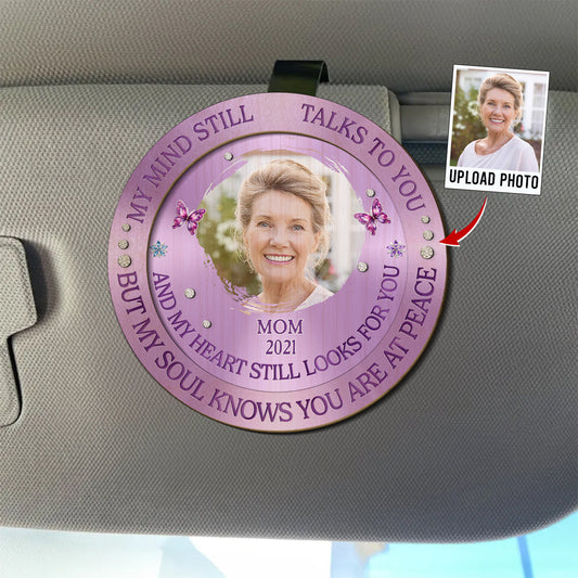 Watching Us From Heaven I Miss You - Personalized Custom Car Visor Clip