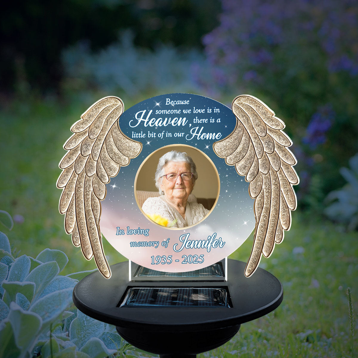 Some One We Love Is In Heaven - Personalized Custom Solar Light