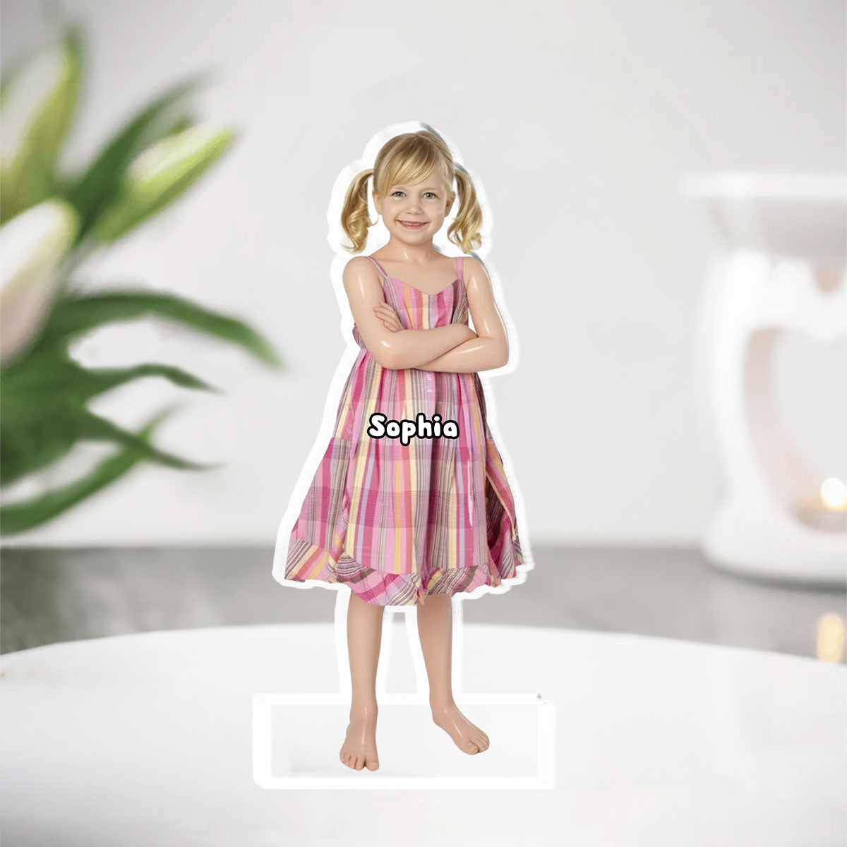 Smiley Baby Doll - Personalized Custom Acrylic Plaque