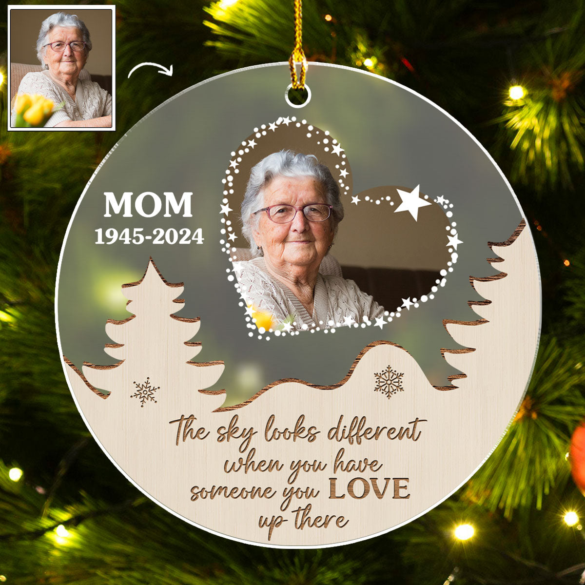 Someone You Love - Personalized Custom Frosted Acrylic Ornament