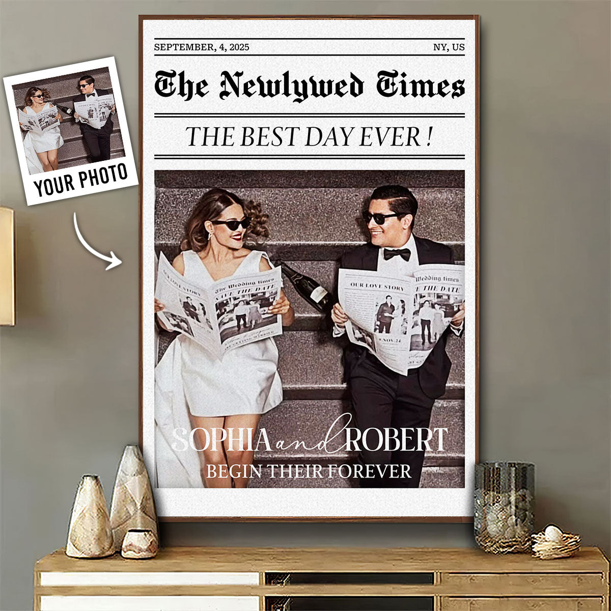 Newlywed Couples - Personalized Custom Poster