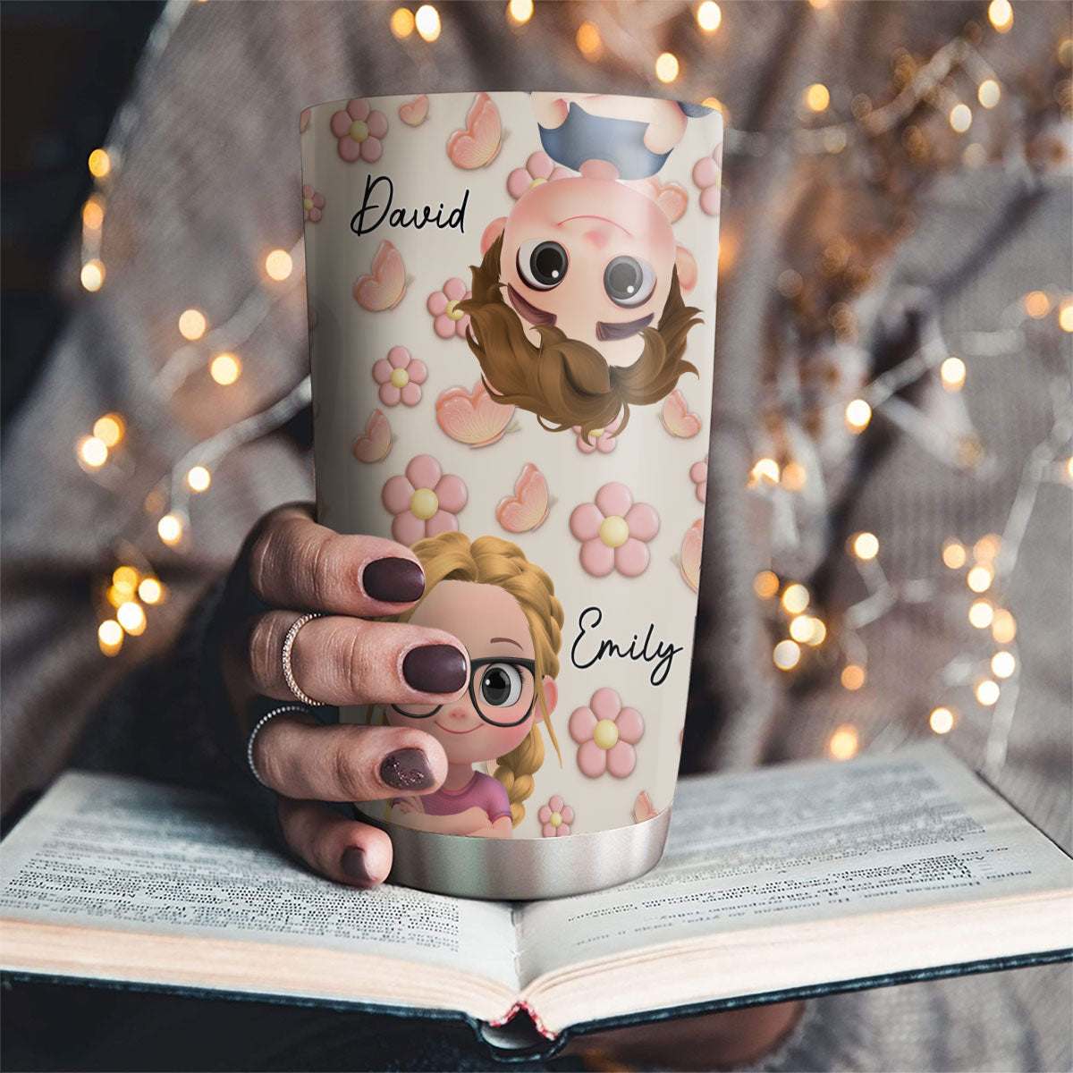 Kids Make Life Grand - Personalized Custom 3D Effect Tumbler