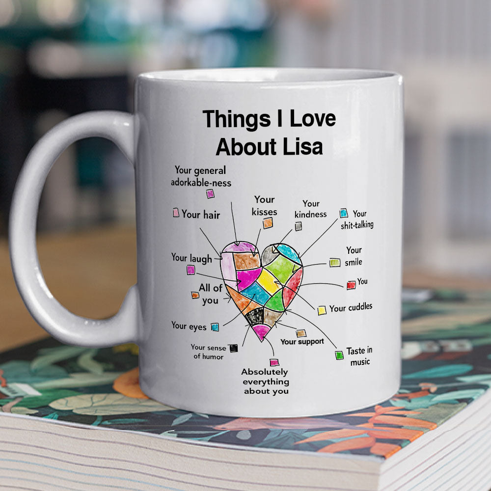 Things I Love - Personalized Custom Coffee Mug