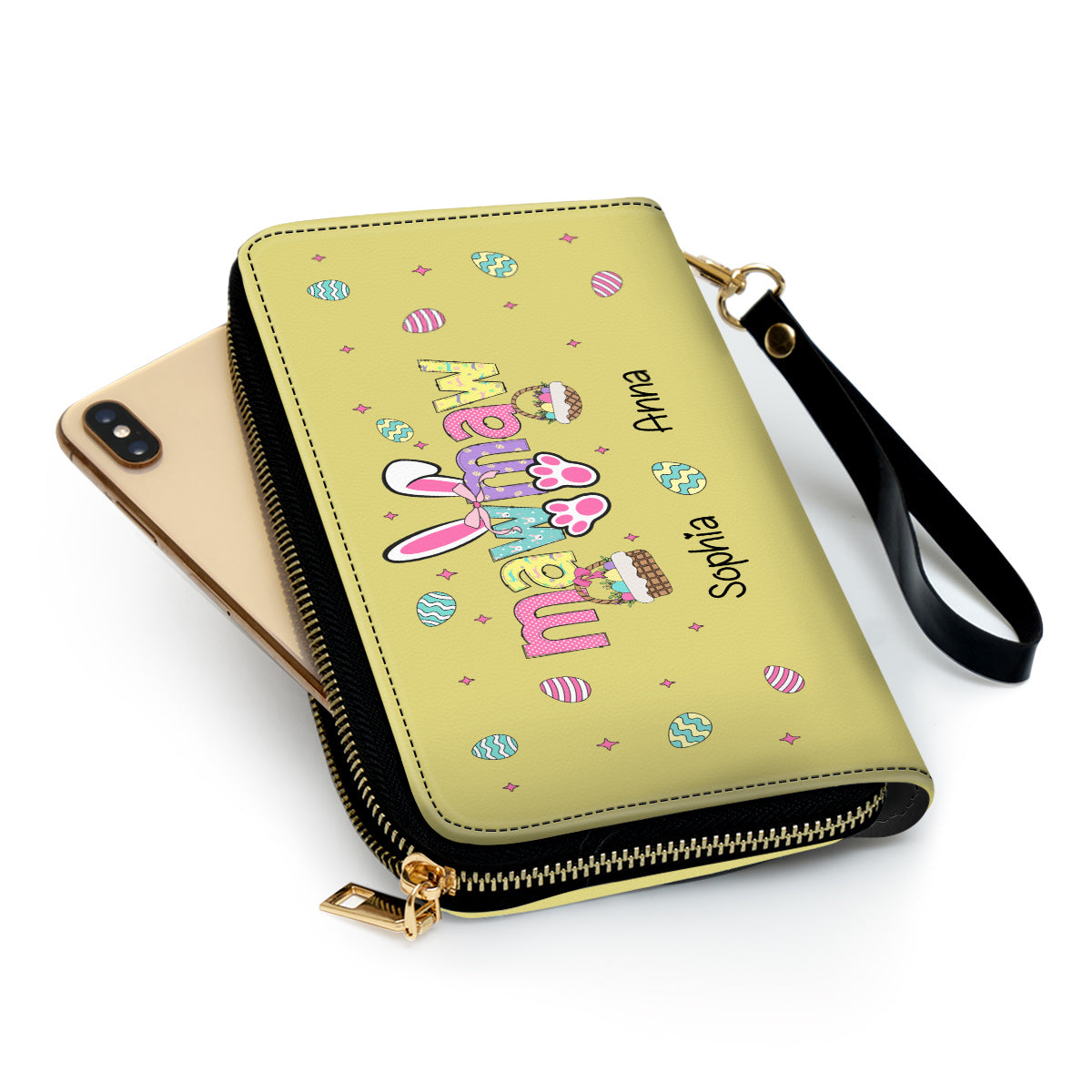 The Heart Of Grandma Is Pure Gold - Personalized Custom Leather Wallet