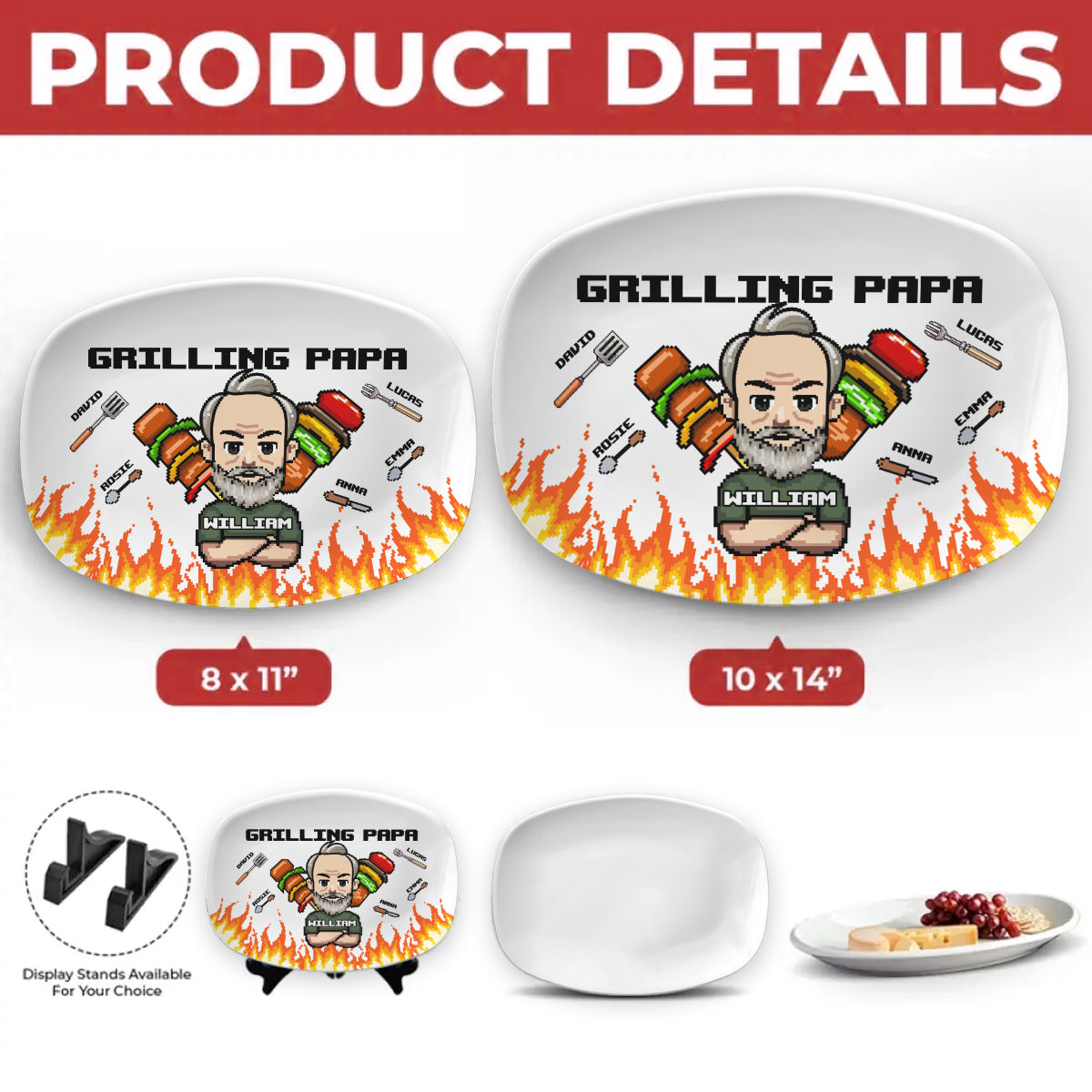 Grilling Dad - Personalized Custom Platter