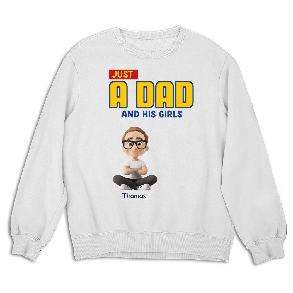 Just A Dad - Personalized Custom Shirt