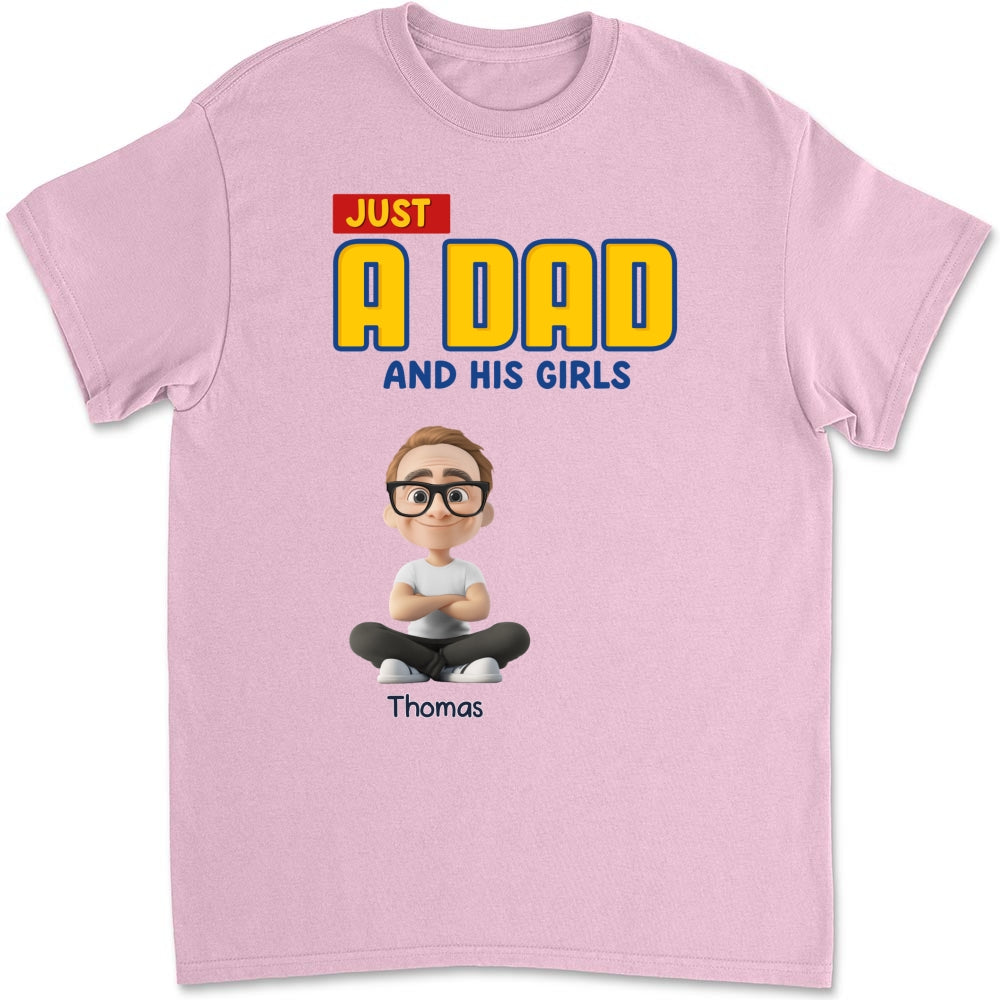 Just A Dad - Personalized Custom Shirt