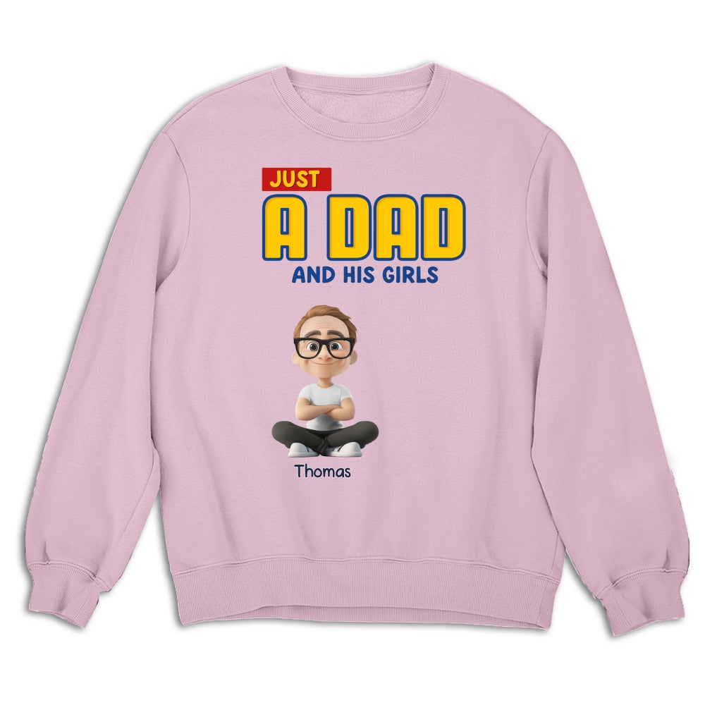 Just A Dad - Personalized Custom Shirt