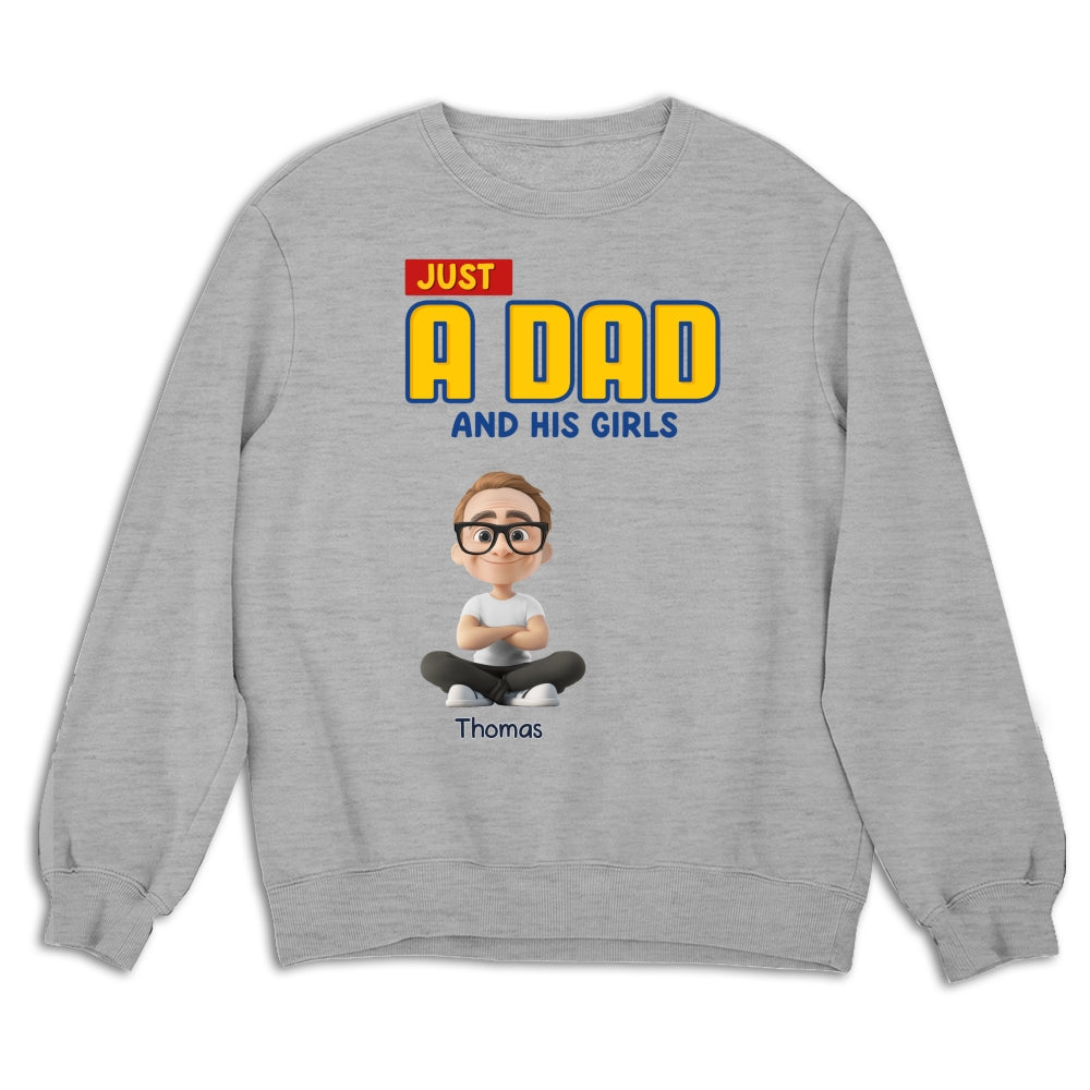 Just A Dad - Personalized Custom Shirt