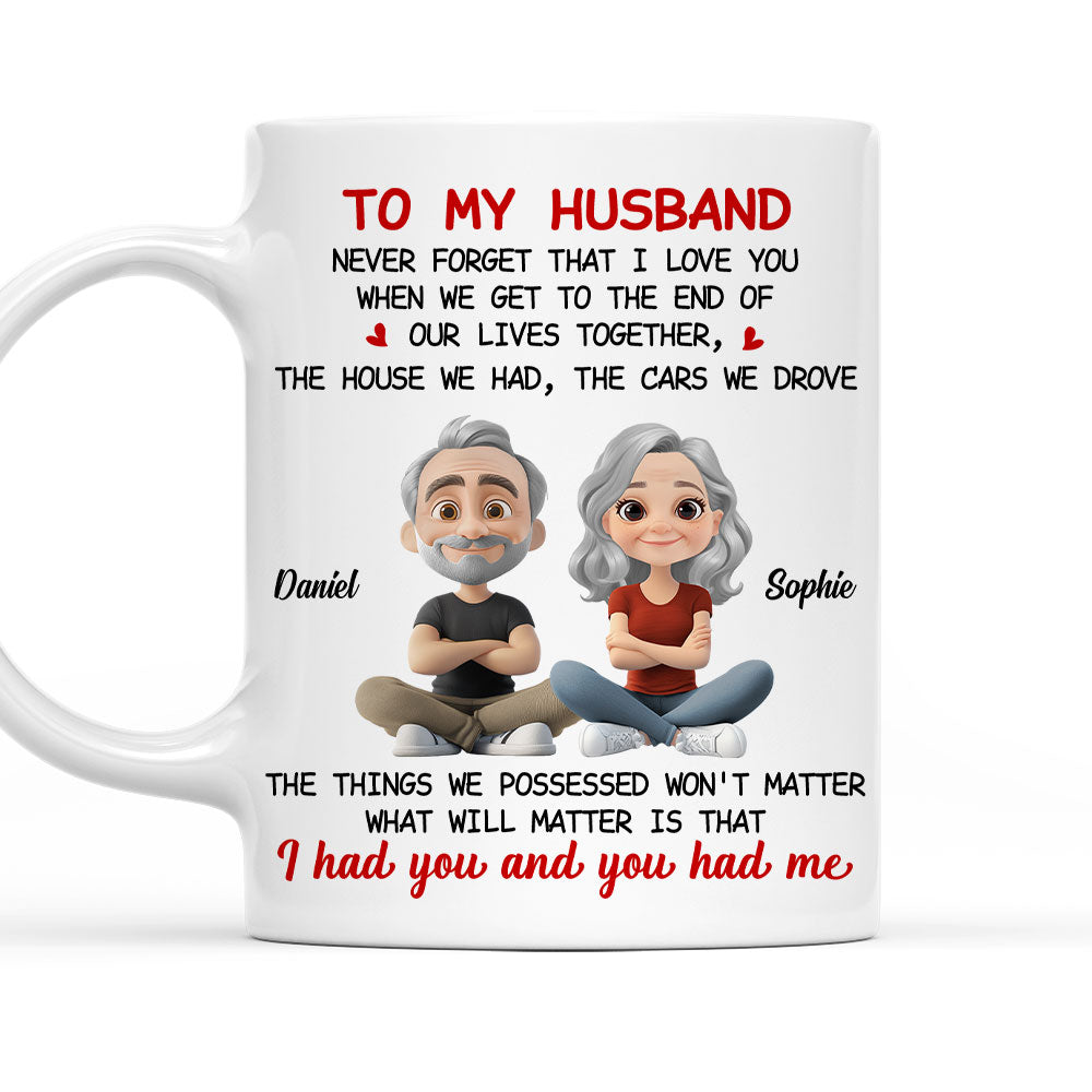 Never Forget I Love You - Personalized Custom Coffee Mug