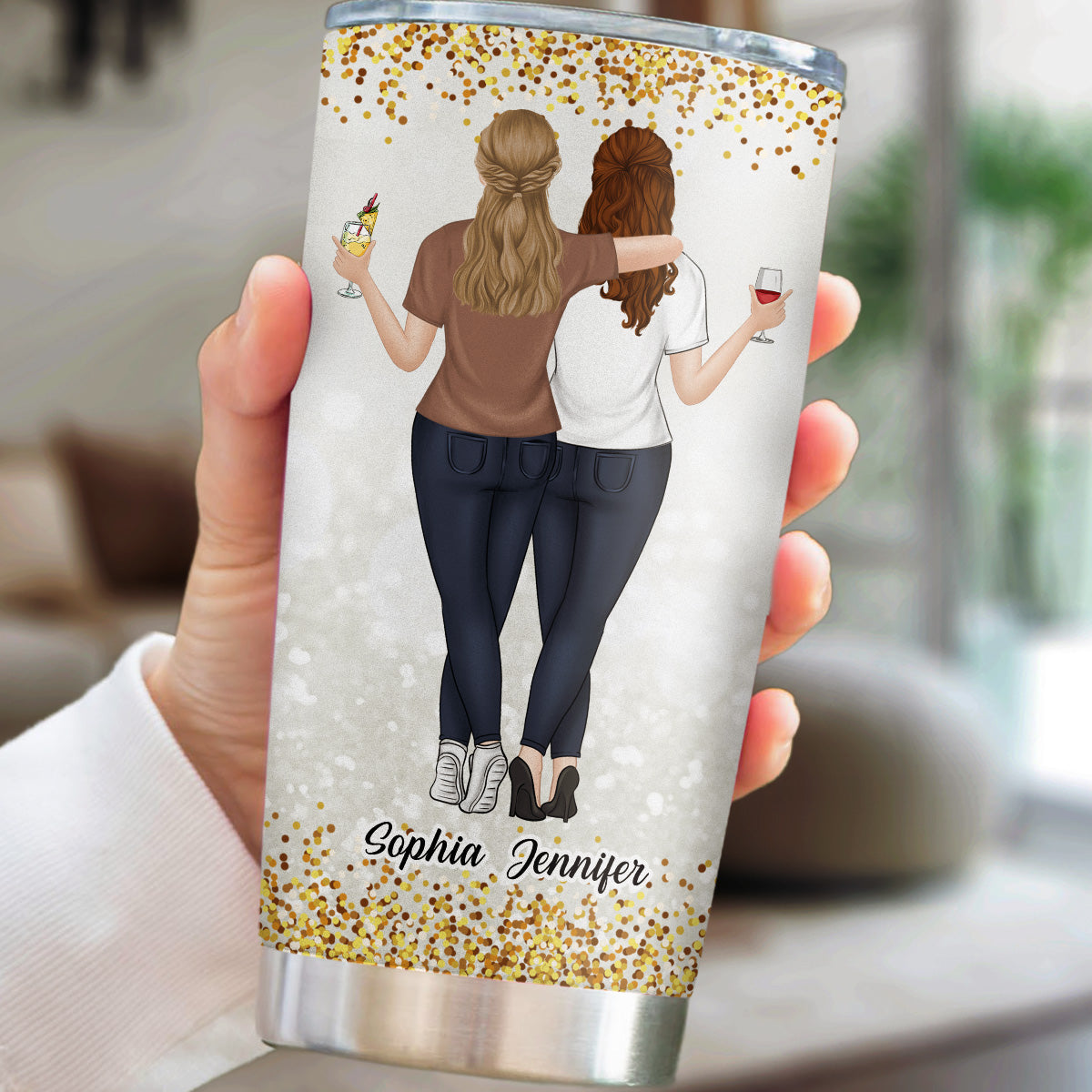 To My Badass Sister - Personalized Custom Tumbler