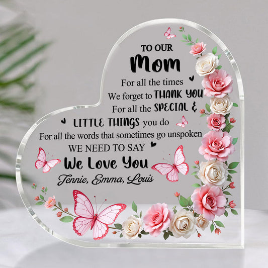 To My Mother - Personalized Custom Acrylic Plaque