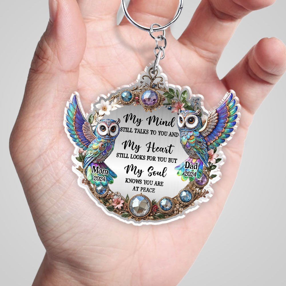 Owl My Mind My Heart My Soul - Personalized Custom Acrylic Keychain