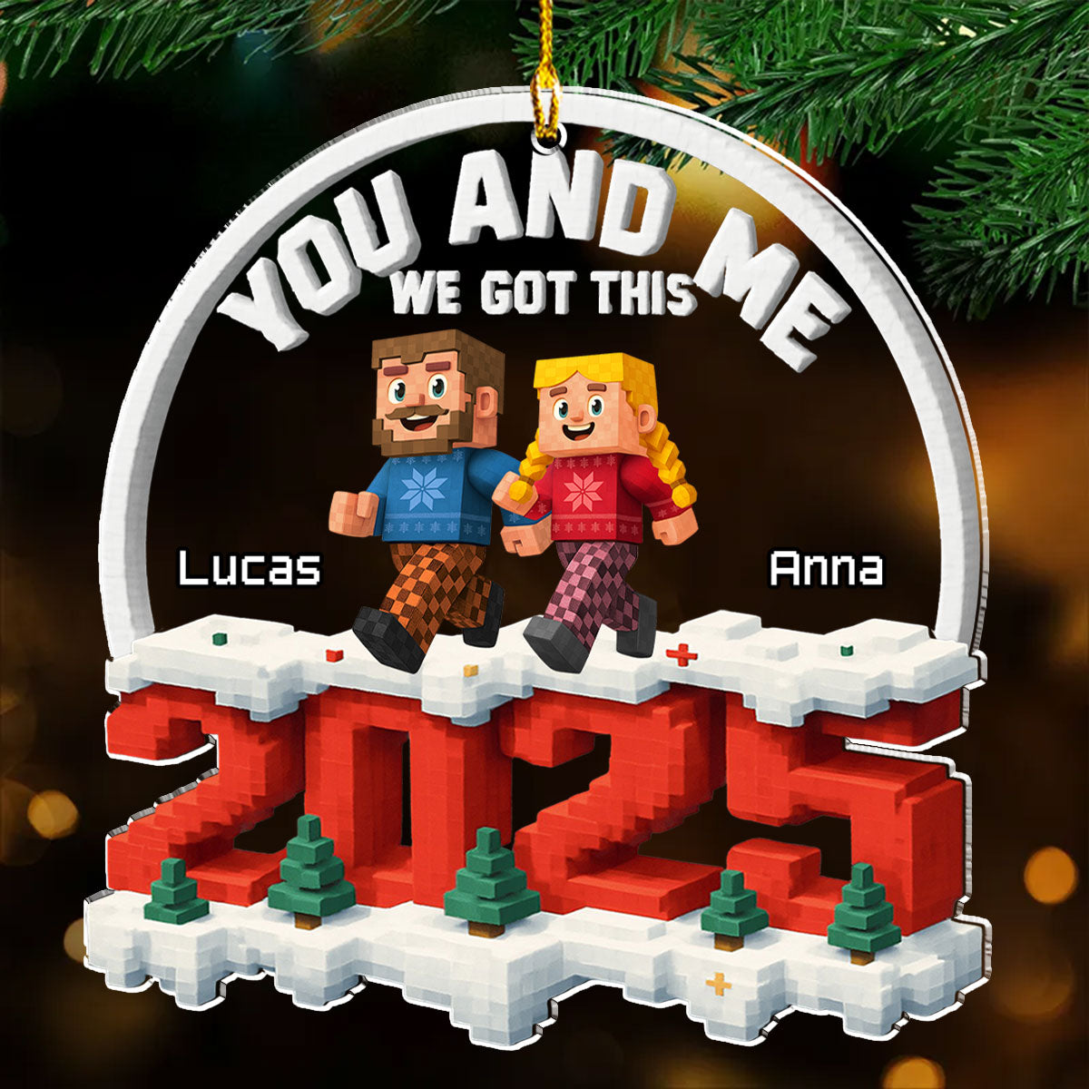 Of Course We Do - Personalized Custom 3D Effect Acrylic Ornament