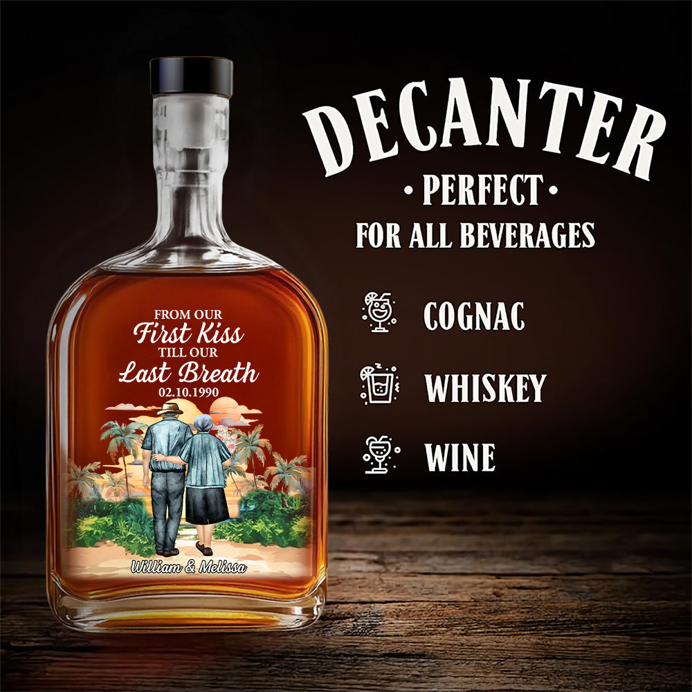 From Our First Kiss - Personalized Custom Spirits Decanter