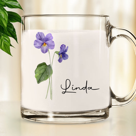 Friends Are Flowers - Personalized Custom Glass Mug