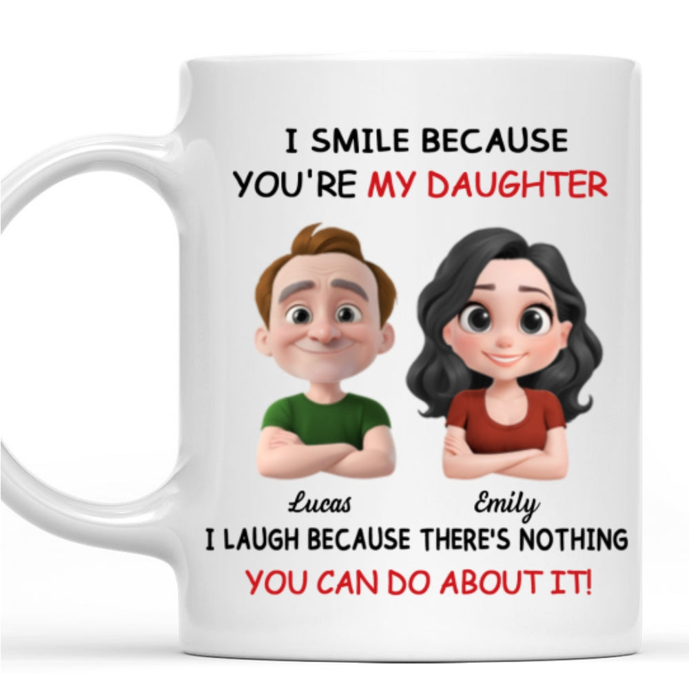 Lovely Daughter - Personalized Custom Coffee Mug