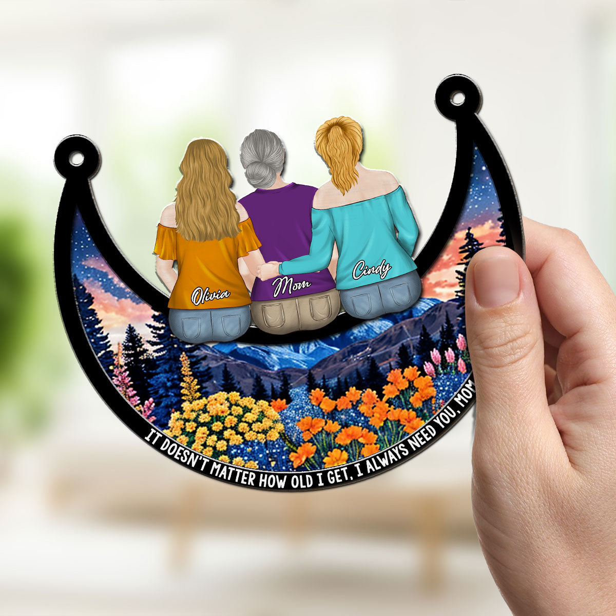 I Always Need You Mom - Personalized Custom Suncatcher