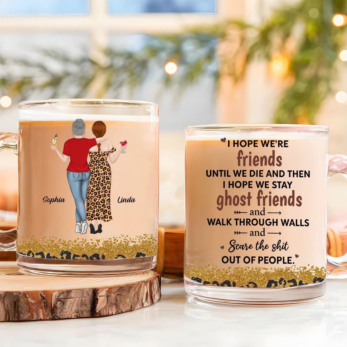 We Are Friends Until We Die - Personalized Custom Glass Mug