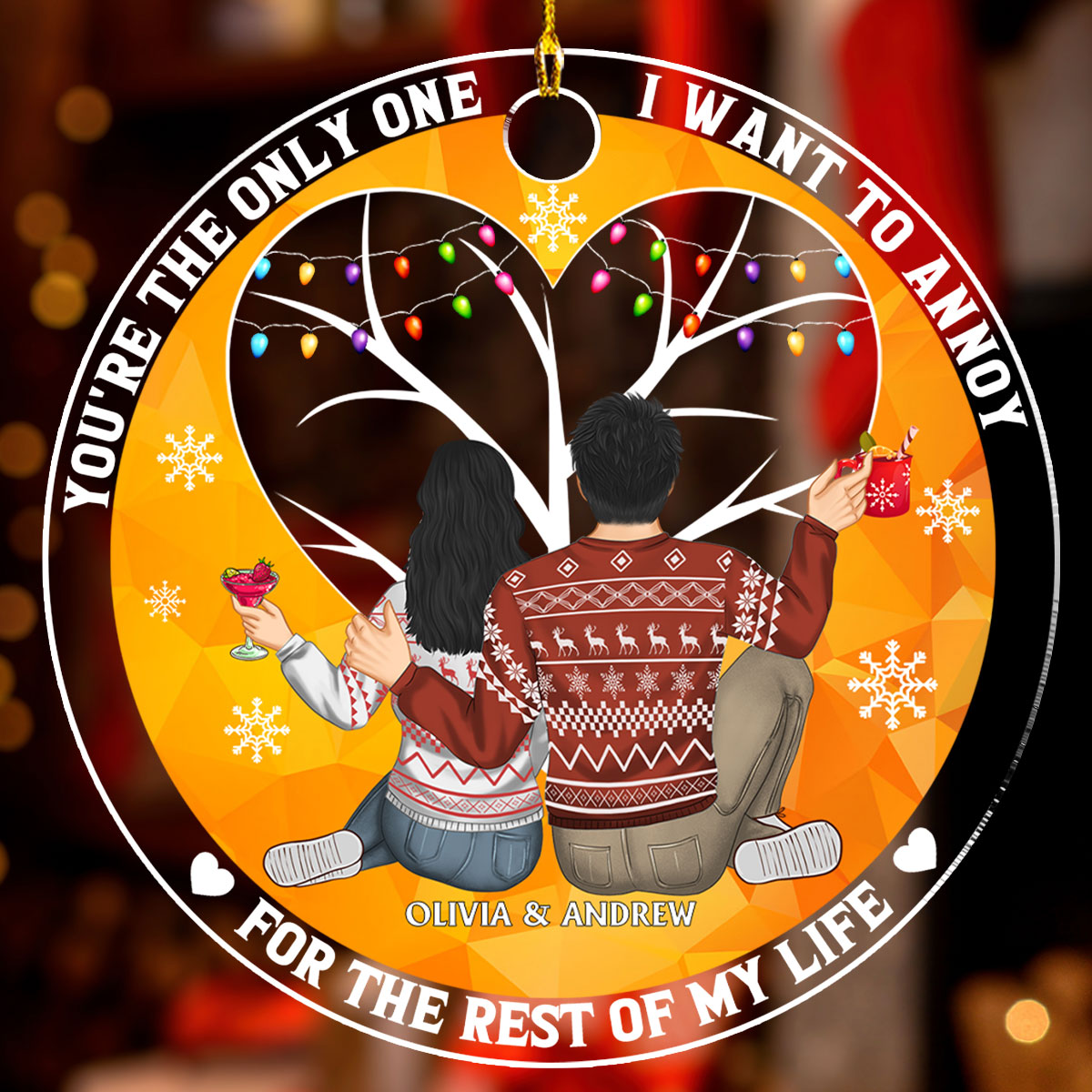 Of All The Weird Things - Personalized Custom Acrylic Ornament