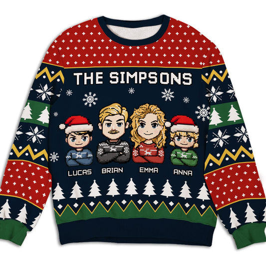 We Are Family Happy Holiday - Personalized Custom All-Over-Print Sweatshirt