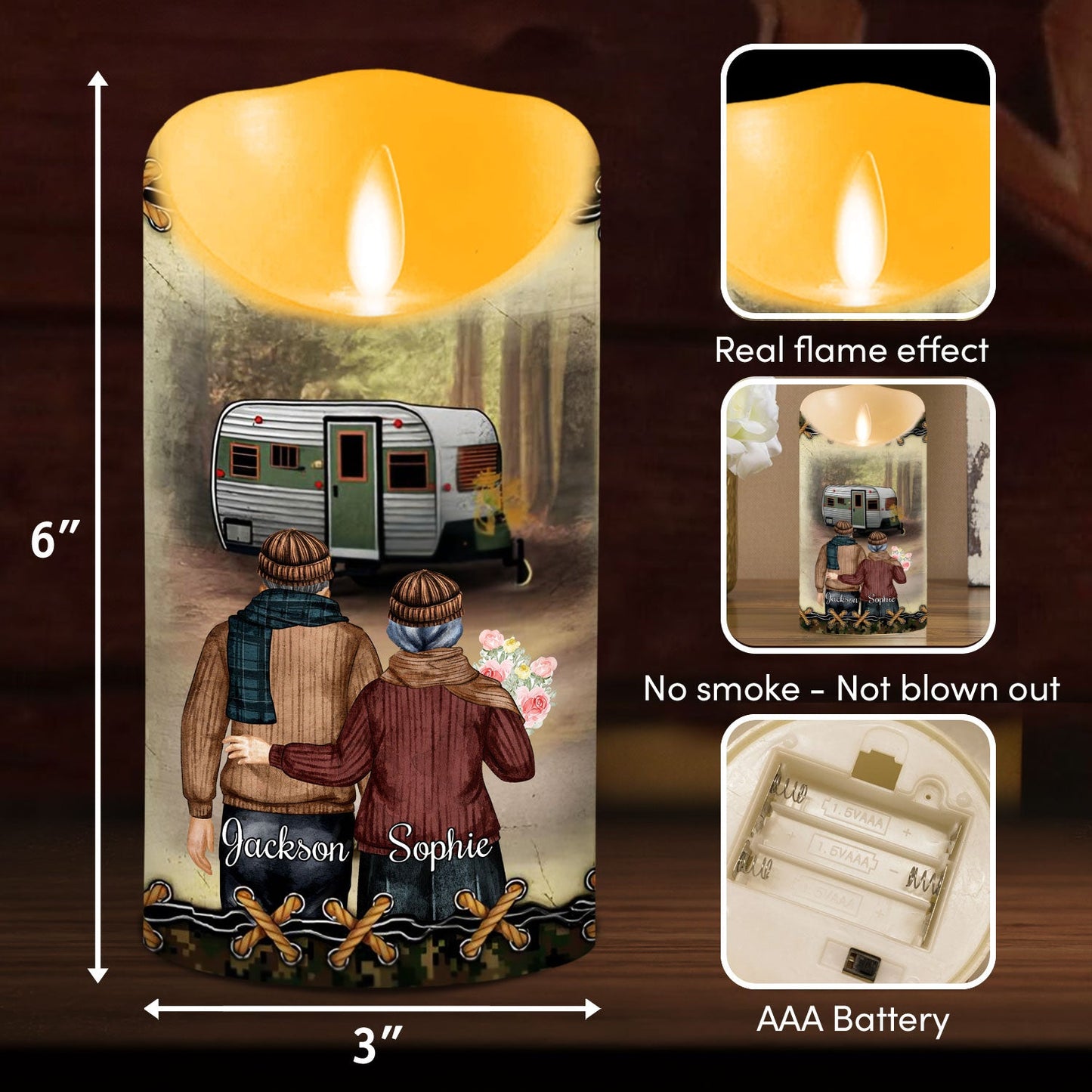 To My Wife I Cannot Live Without You - Personalized Custom LED Candle