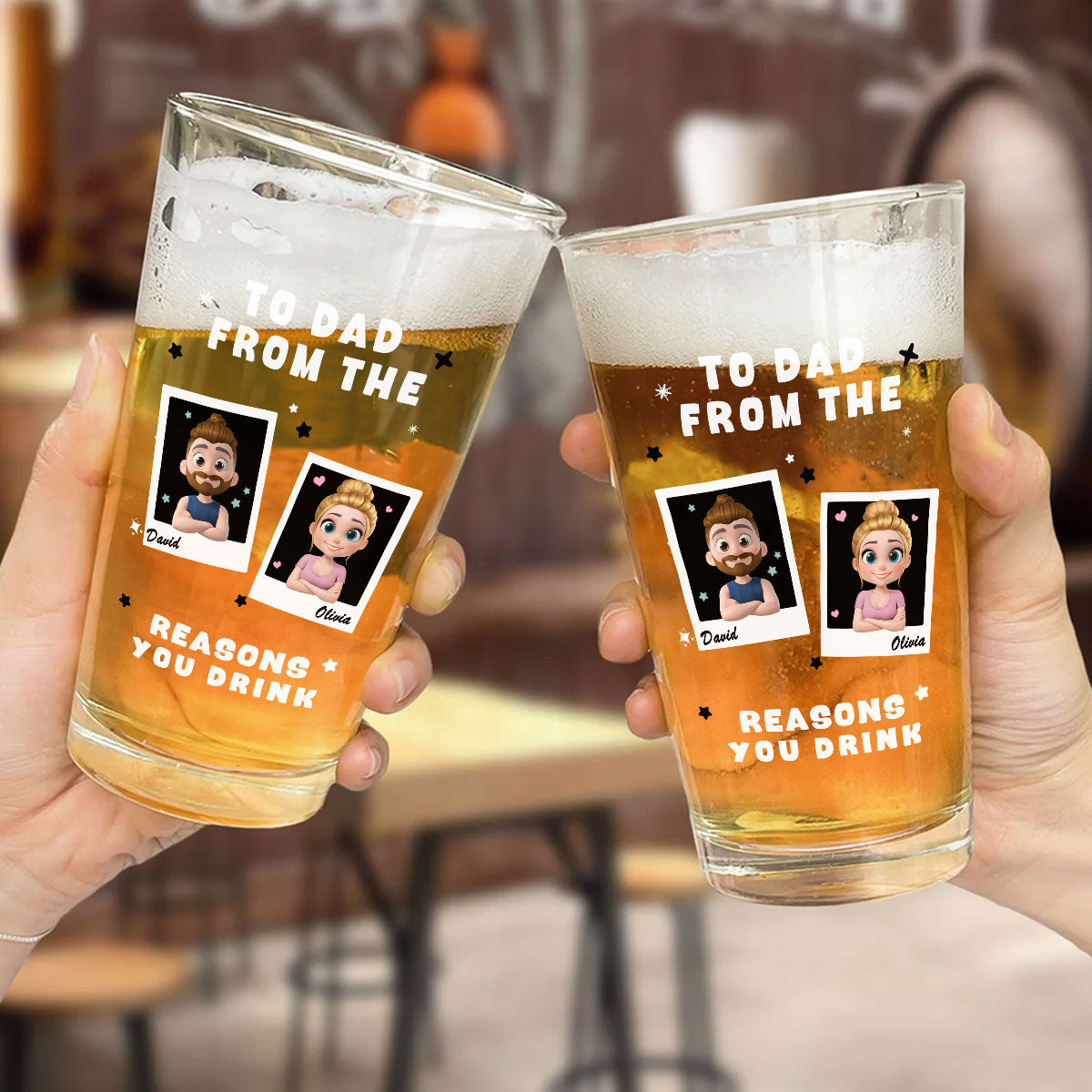 Best Daddy - Personalized Custom Beer Glass