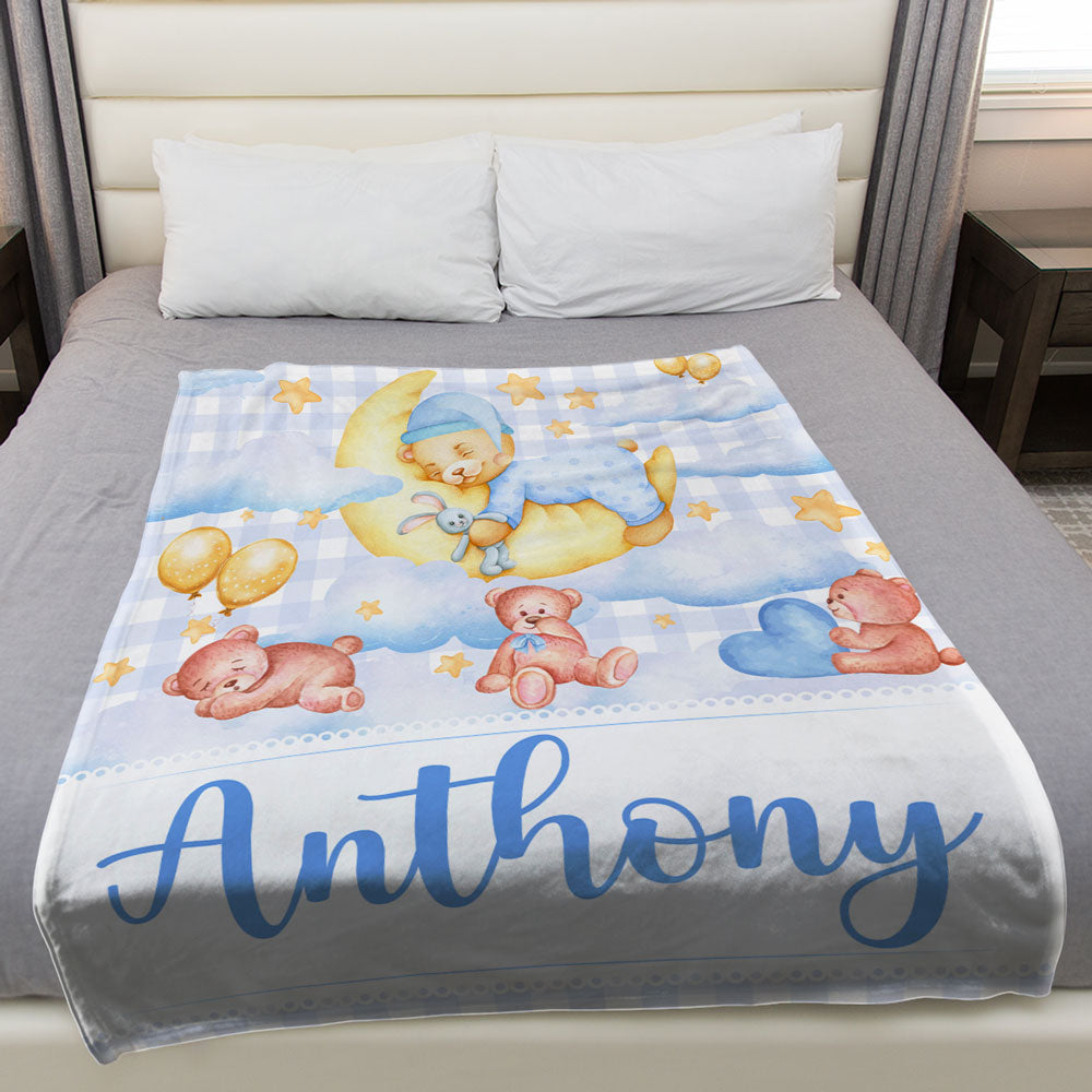 Little Bear - Personalized Custom Fleece Blanket