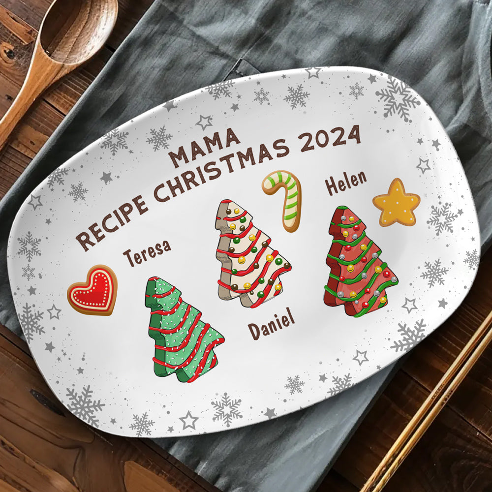 Recipe For Christmas 2024 - Personalized Custom Platter