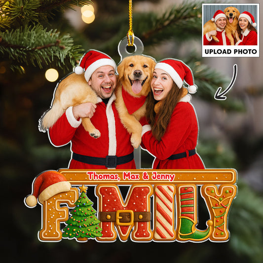 Our Christmas Cake Crew Photo - Personalized Custom Acrylic Ornament