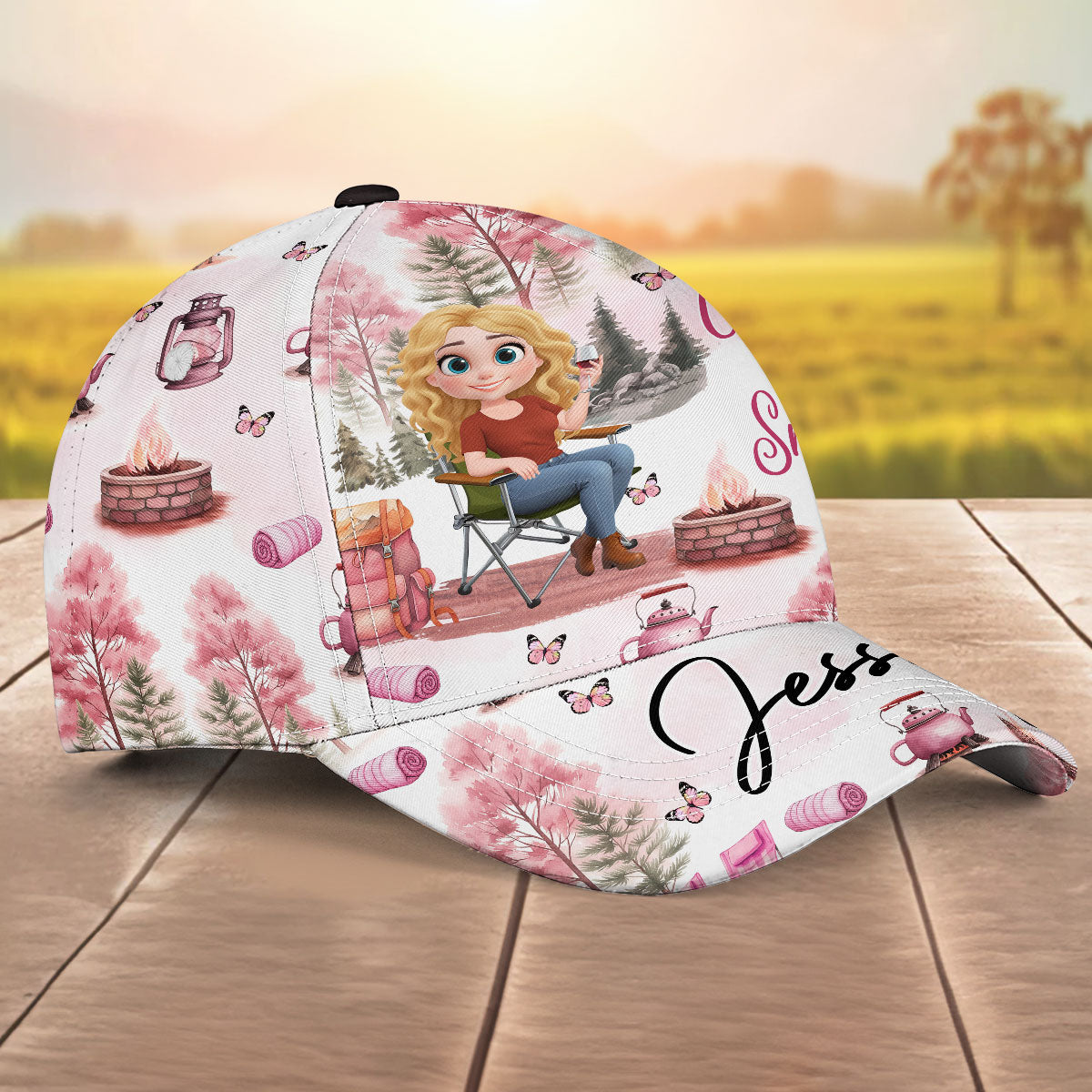 Queen Of Sass And Camps - Personalized Custom Classic Cap