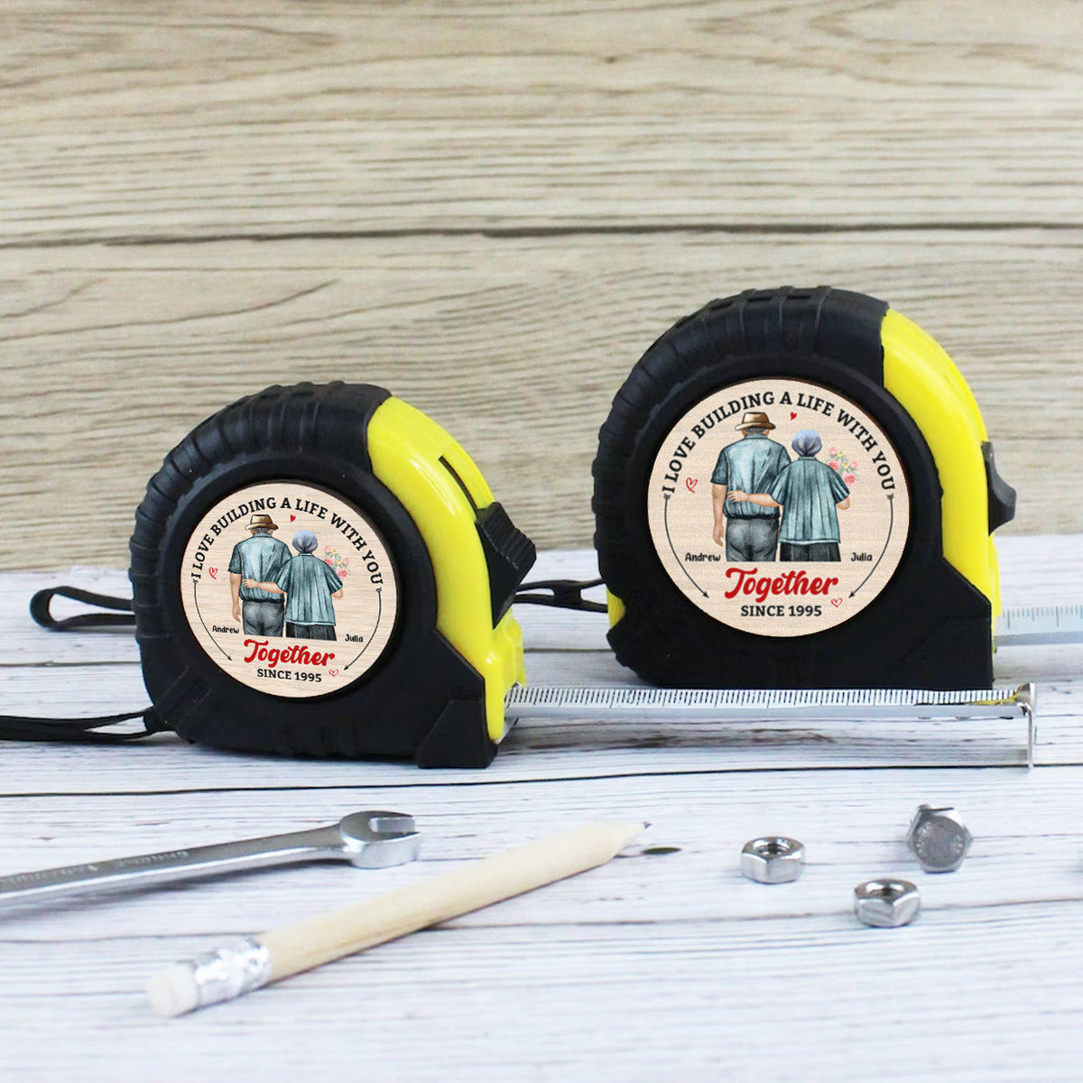 Building A Life - Personalized Custom Tape Measure