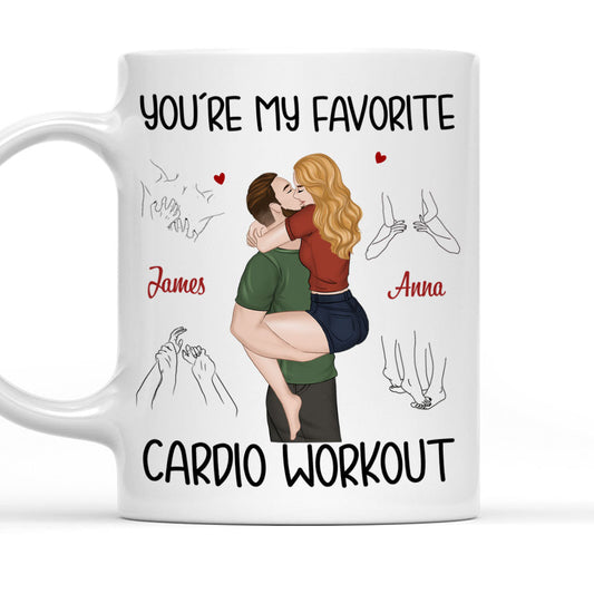My Favorite Cardio Version 2 - Personalized Custom Coffee Mug