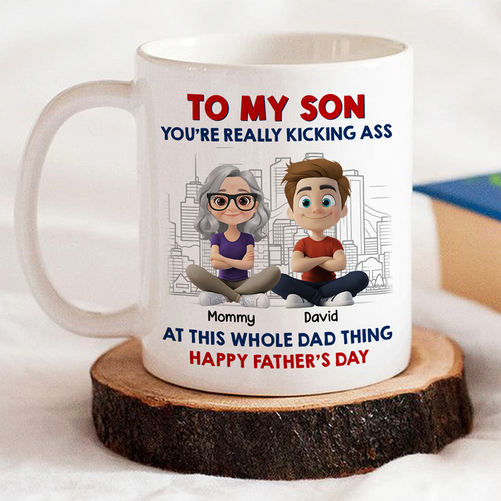 Good At The Whole Dad Things - Personalized Custom Coffee Mug