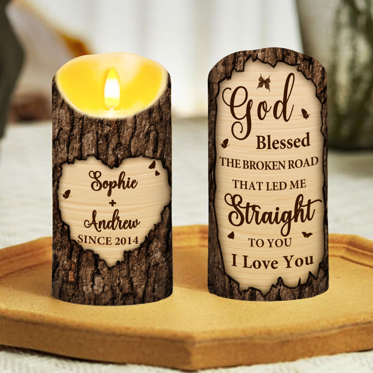 I Love You - Personalized Custom LED Candle