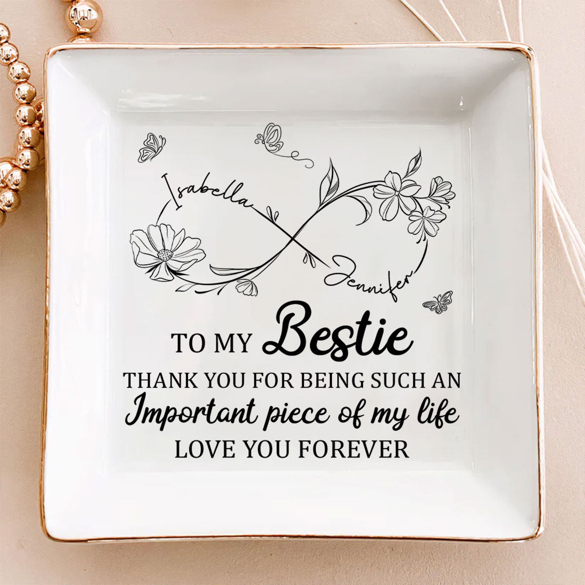 An Important Piece -  Personalized Custom Jewelry Dish