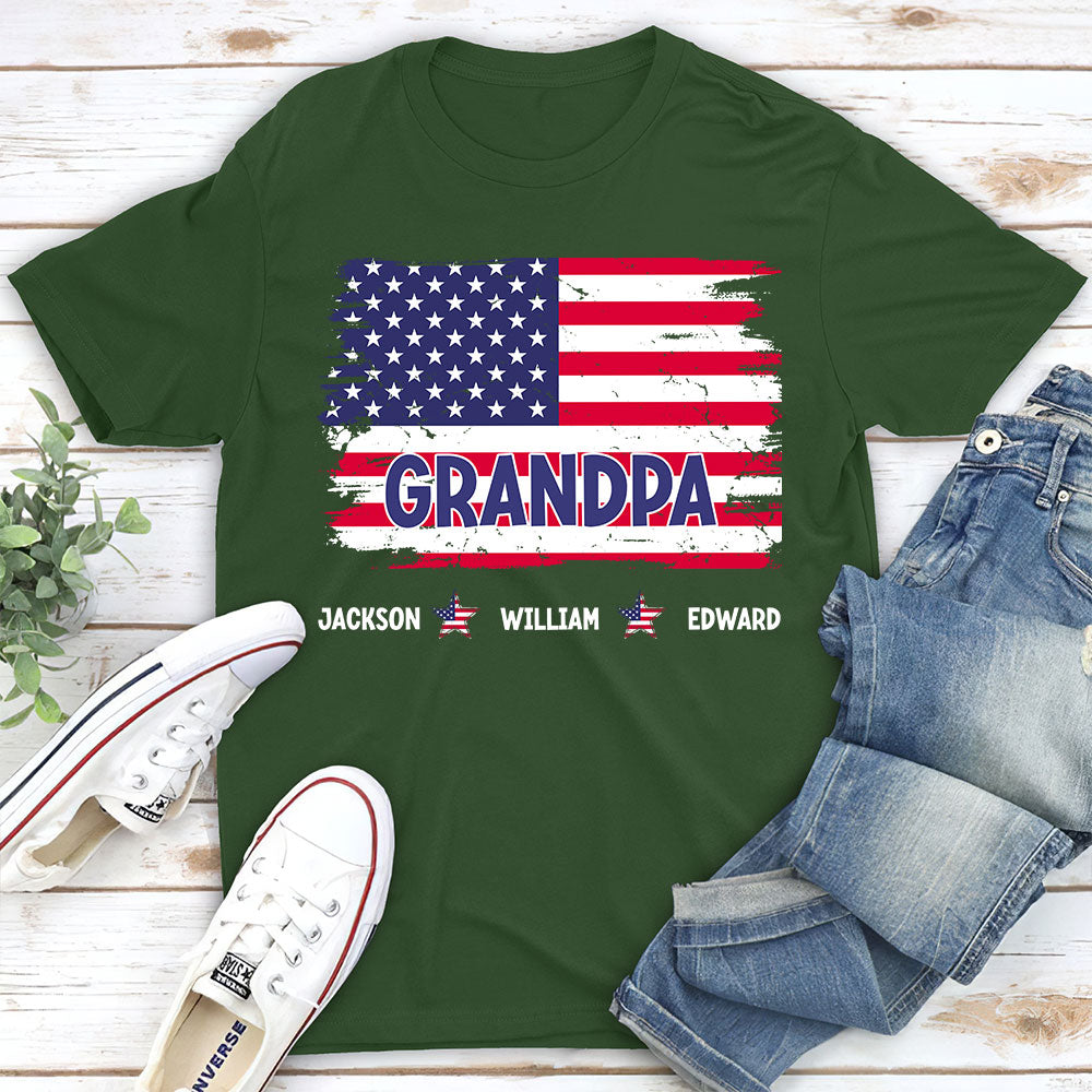 Grandpa Stars - Personalized Custom Shirt