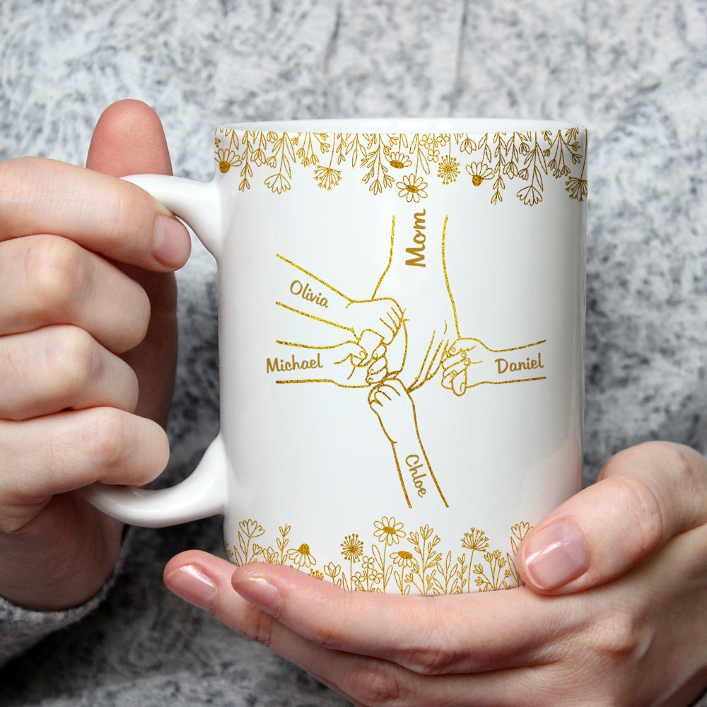 Love Mom Grandma - Personalized Custom Coffee Mug