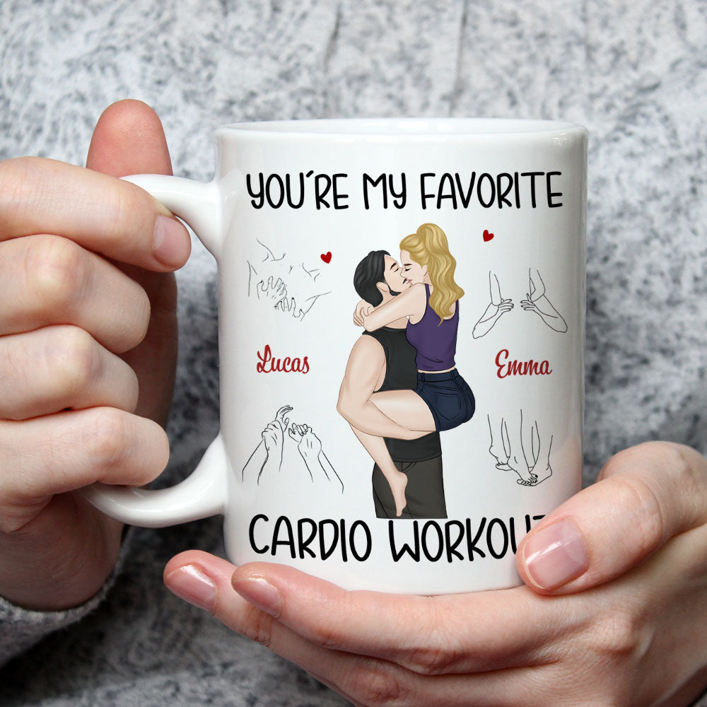 My Favorite Cardio Version 2 - Personalized Custom Coffee Mug