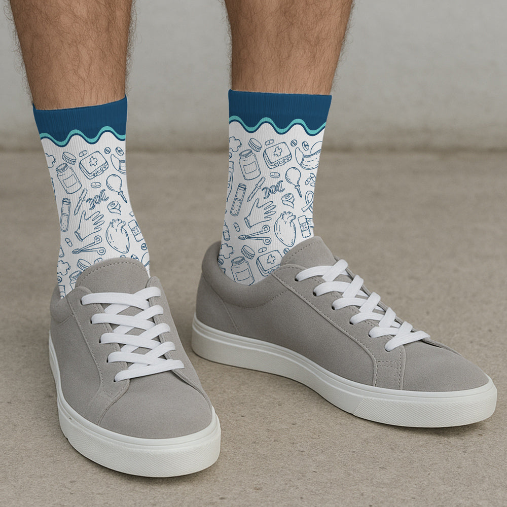 Proud To Be A Nurse - Personalized Custom Crew Socks