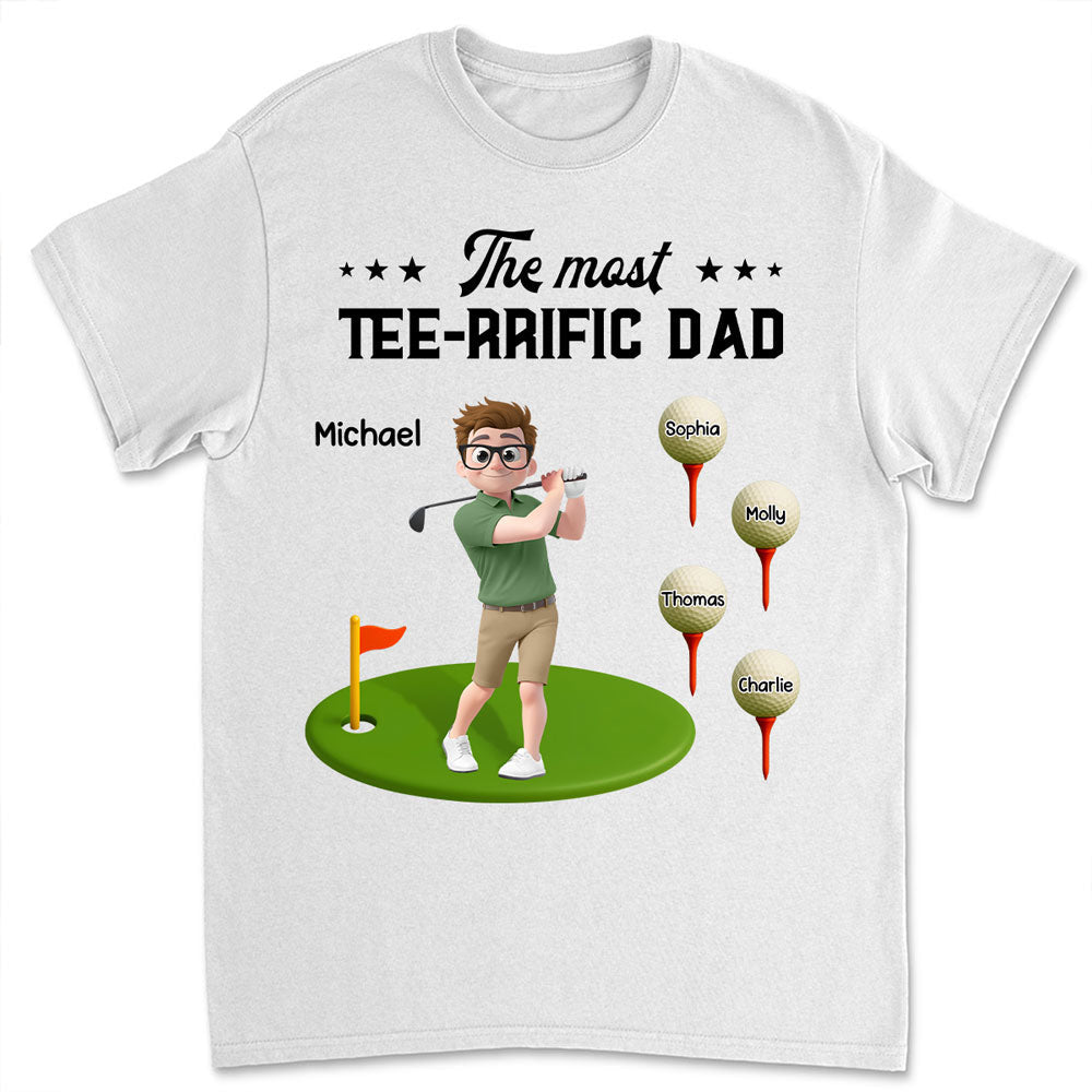 Most Terrific Golf Dad - Personalized Custom Shirt