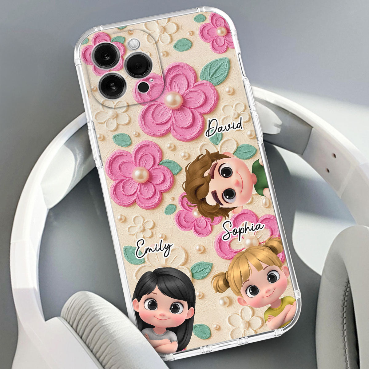 Proud Of Being Grandma - Personalized Custom 3D Effect Phone Case
