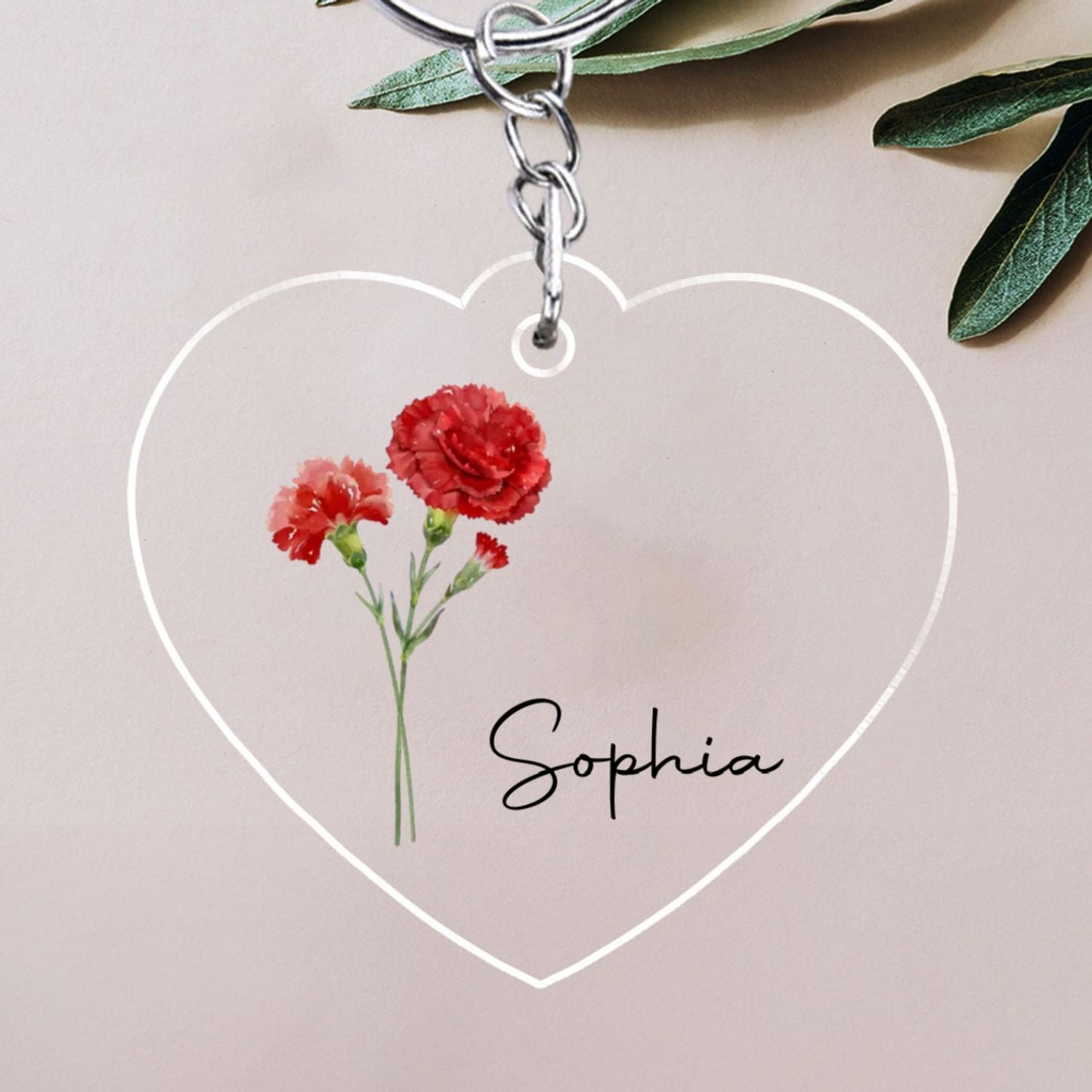 Friends Are Flowers That Never Fade - Personalized Custom Acrylic Keychain