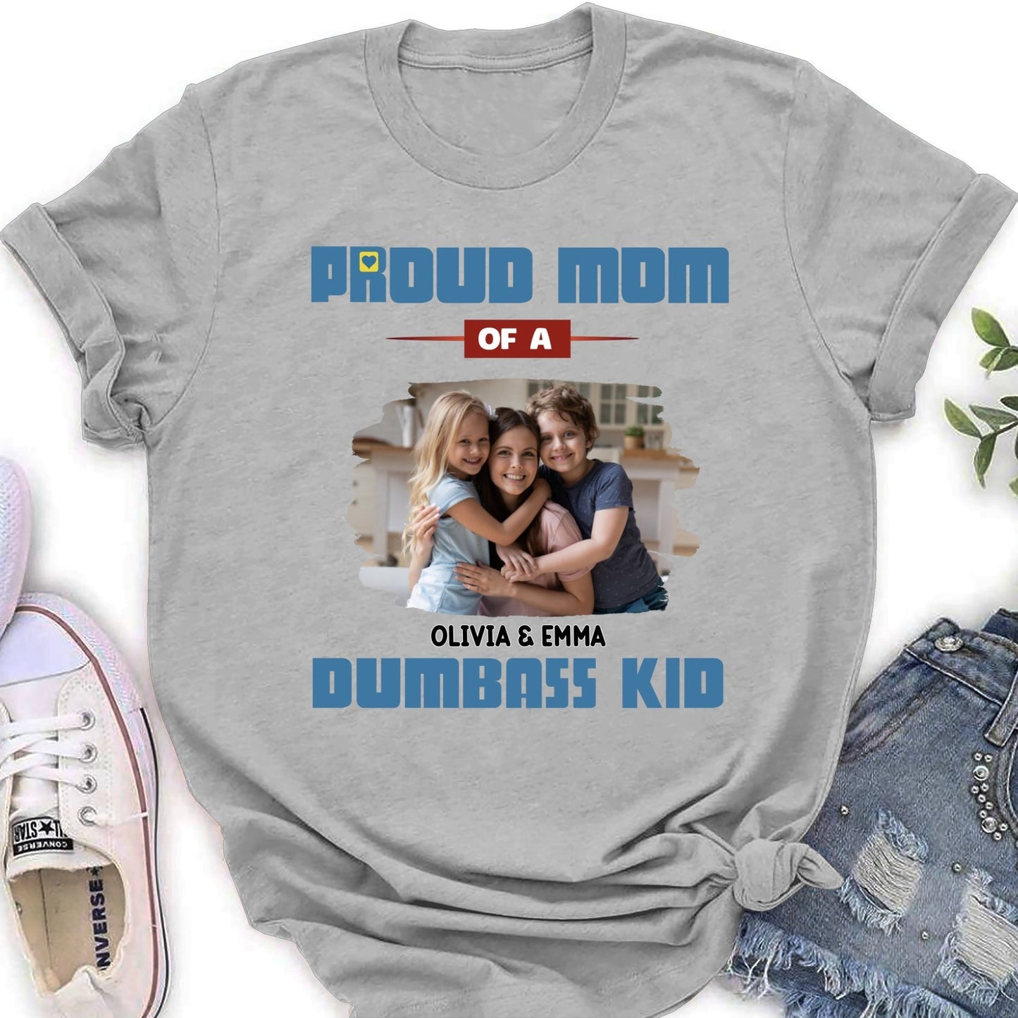 Proud Mom Photo - Personalized Custom Shirt