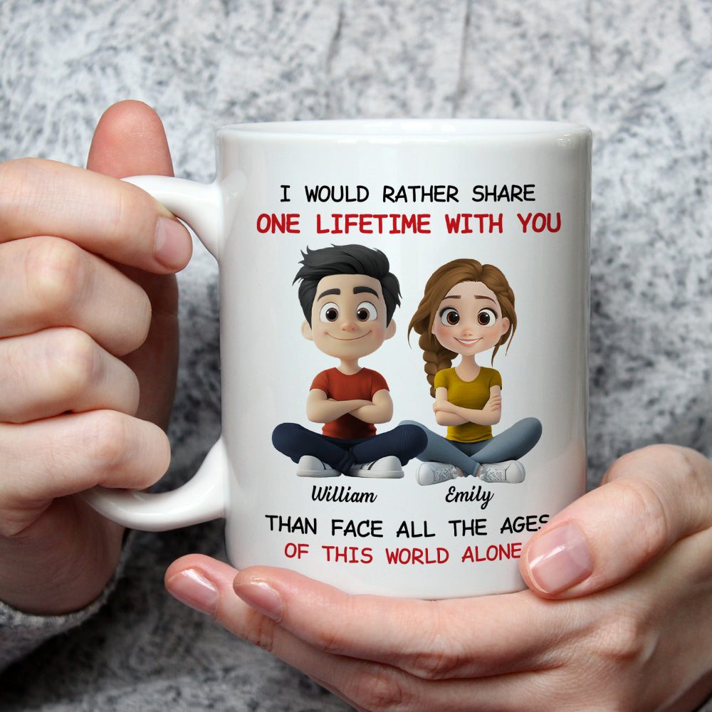 One Lifetime With You - Personalized Custom Coffee Mug