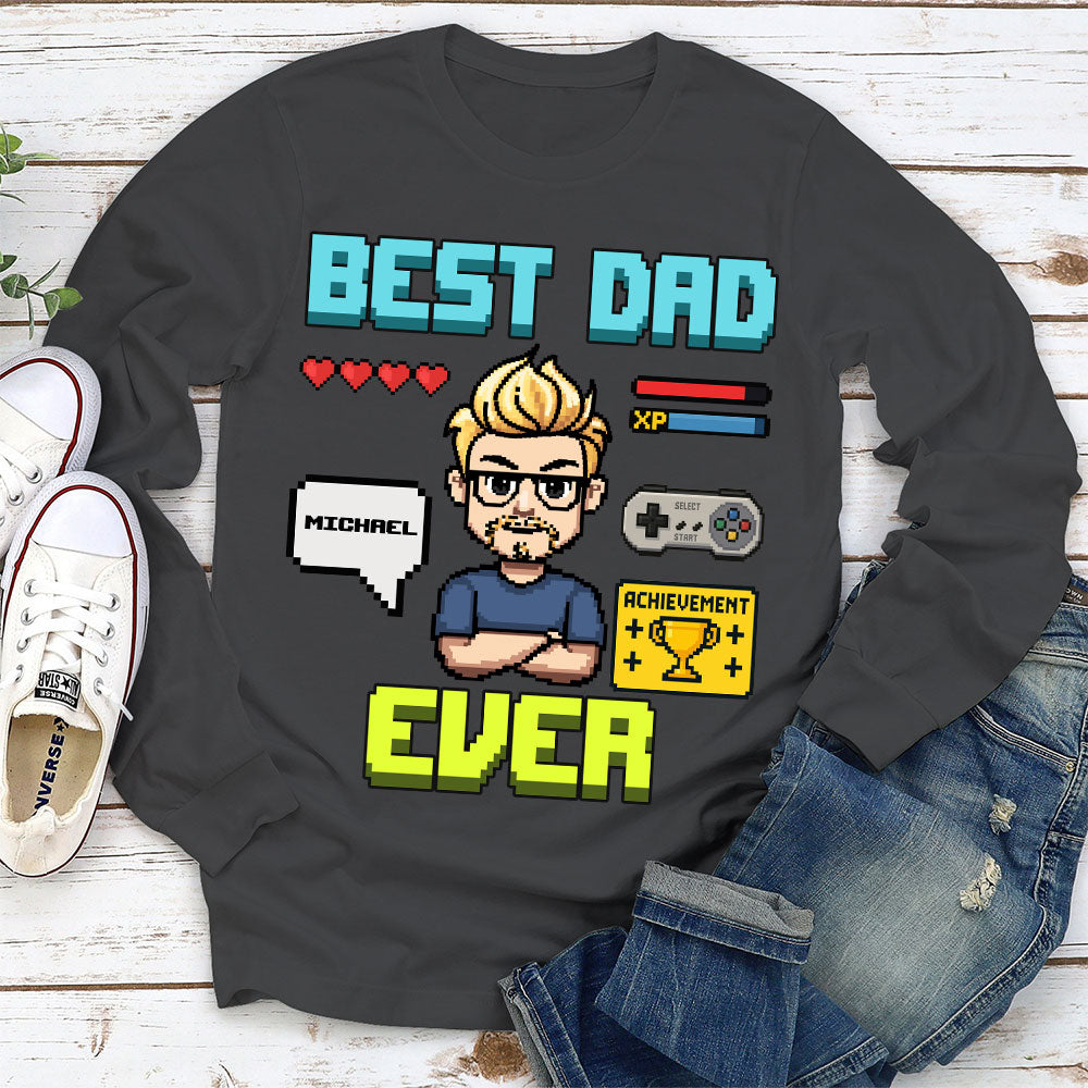 Gamer Dad Level Up - Personalized Custom Shirt
