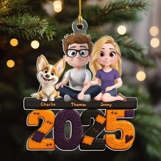 We And Our Dog Creepy - Personalized Custom Acrylic Ornament