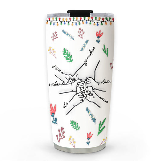 You Hold My Hand - Personalized Custom 3D Inflated Effect Tumbler