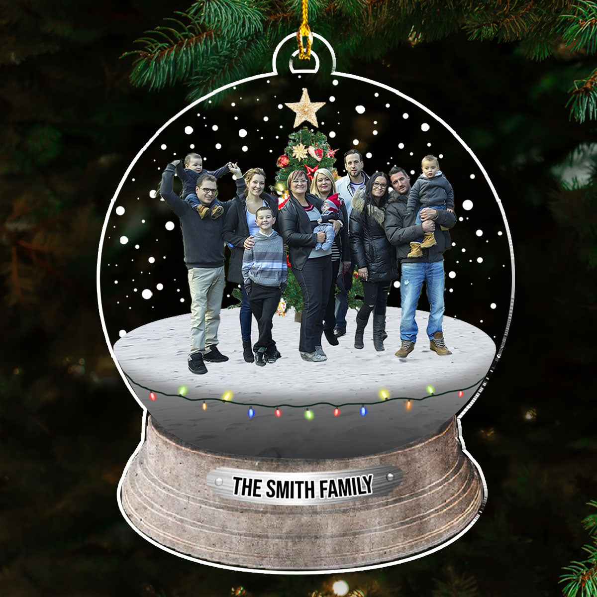 Custom Photo Family - Personalized Custom Acrylic Ornament