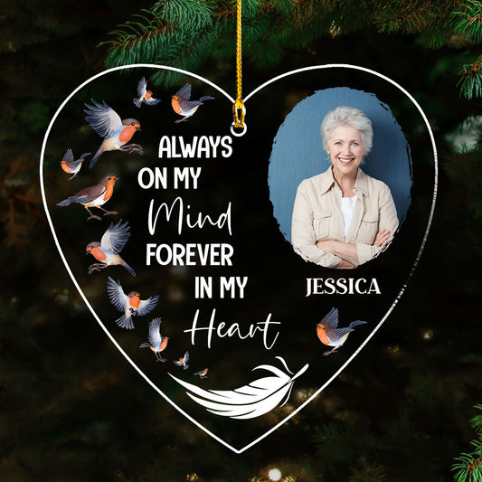 Always On My Mind Version 2 - Personalized Custom Acrylic Ornament